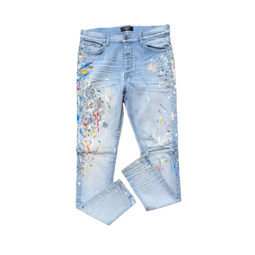 Size 36 - Amiri MX1 Denim Paint Splatter Jeans